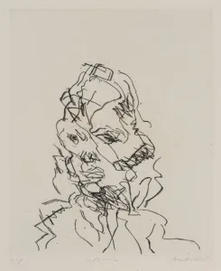 Frank Auerbach: 7 Portrait etchings series (1989-1990)