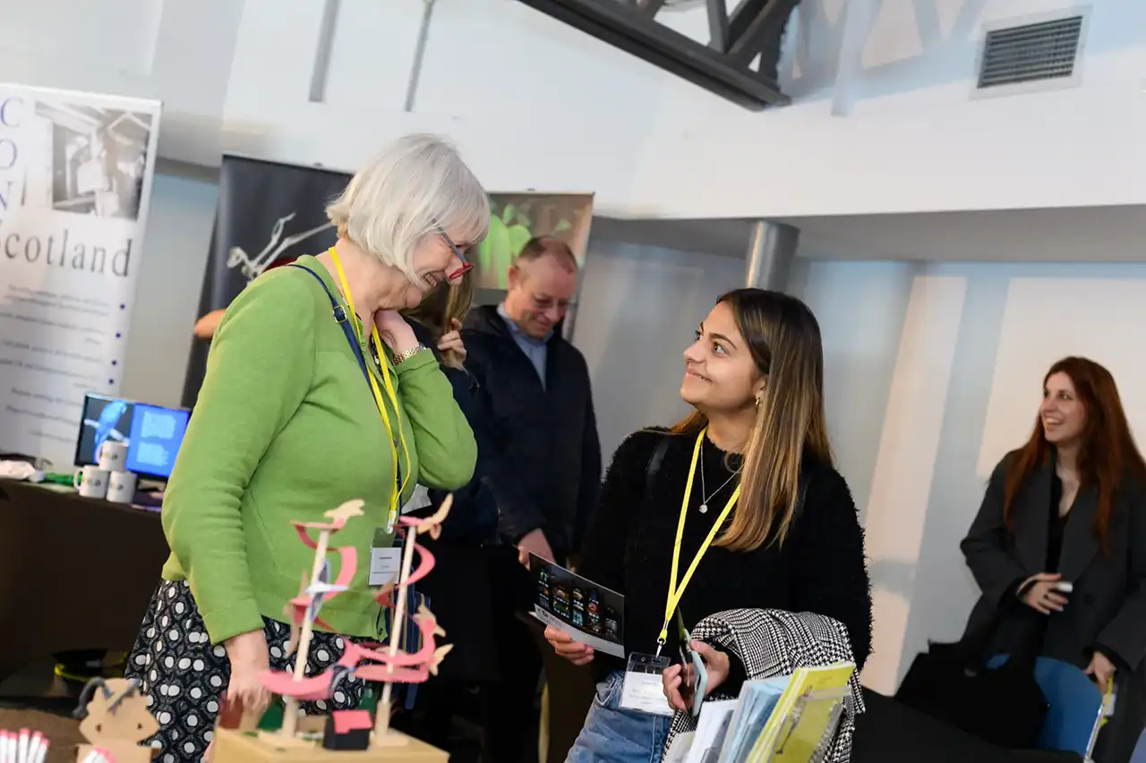 Exhibitions Connect delegates talking together